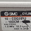 Used SMC 10-CDQ2B12-10DCM Compact Cylinder, ø12mm Bore, 10mm Stroke, M5 x 0.8, 1.0MPa