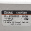 Used SMC 10-CDQ2B20-10DM-F7PLS Compact Cylinder, ø20mm Bore, 10mm Stroke, M5, 1.0MPa