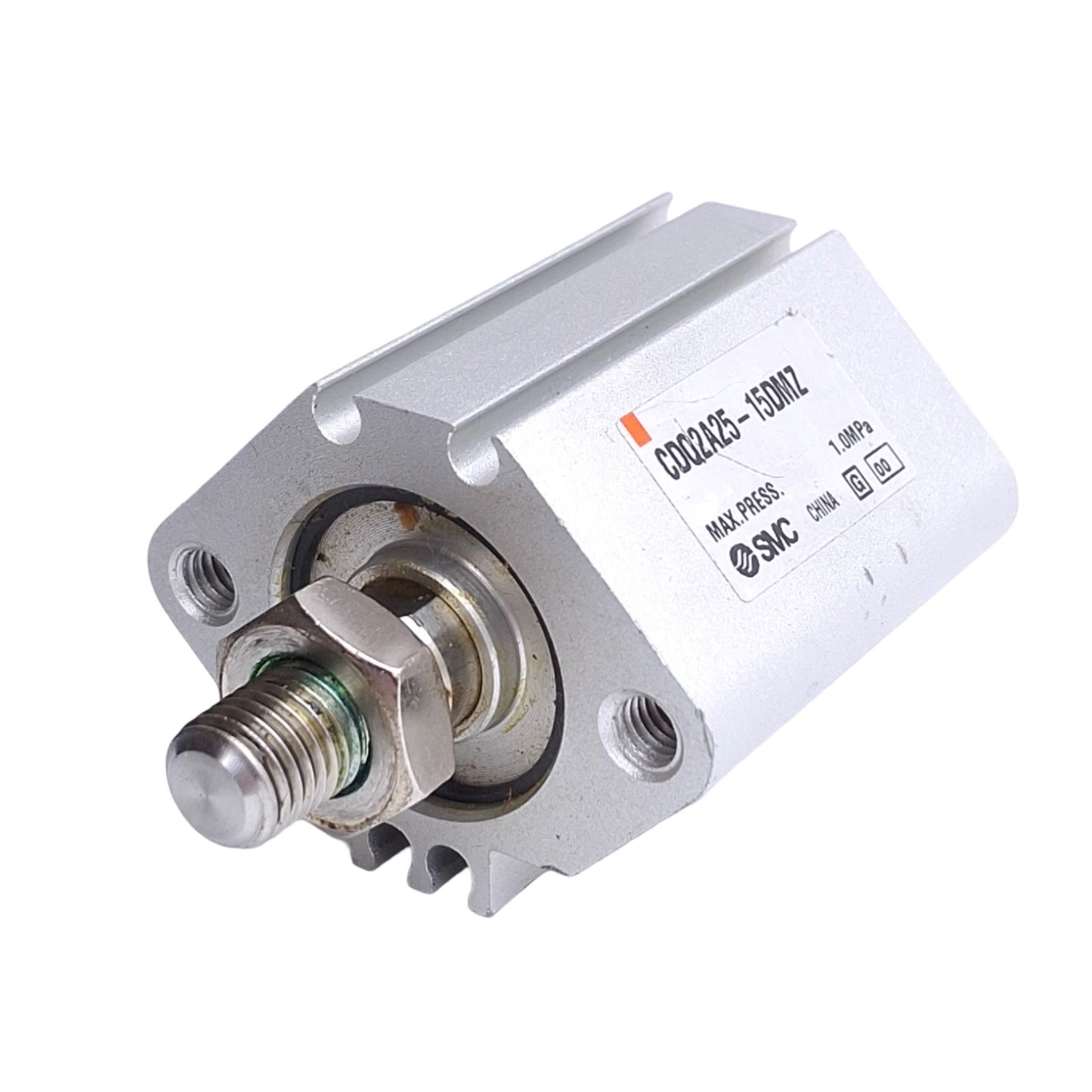Used SMC CDQ2A25-15DMZ Pneumatic Cylinder, ø25mm Bore, 15mm Stroke, M5 x 0.8 Ports