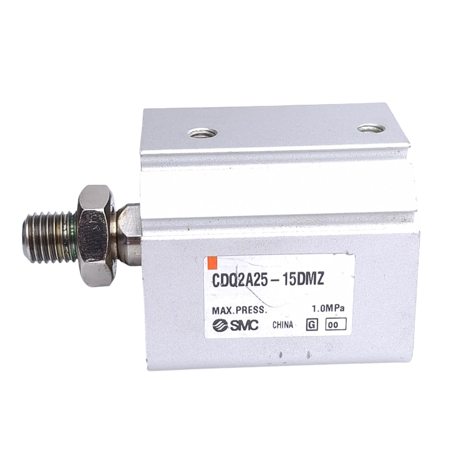 Used SMC CDQ2A25-15DMZ Pneumatic Cylinder, ø25mm Bore, 15mm Stroke, M5 x 0.8 Ports