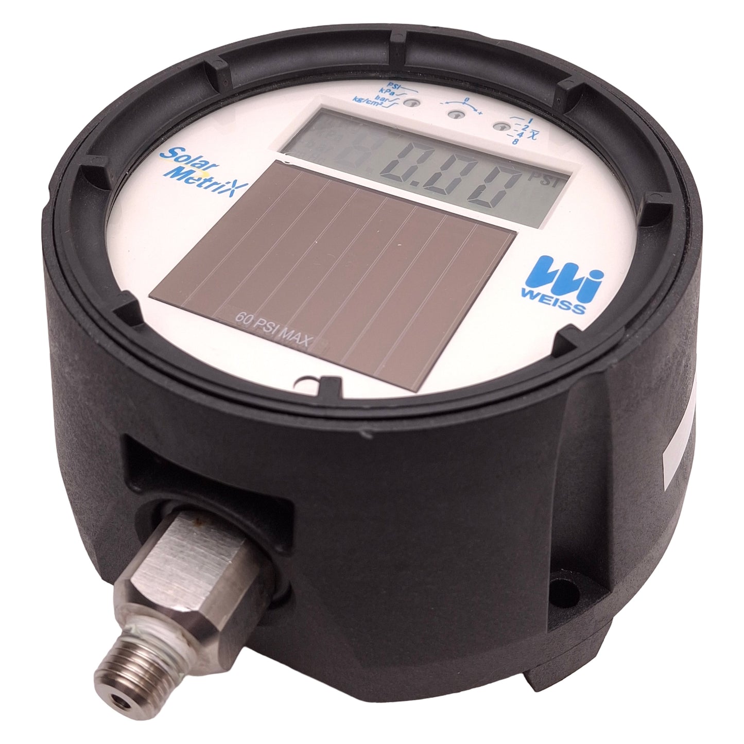 Used Weiss DUGY2-0060-4L Digital Pressure Gauge 0-60psi Range, 1/4" NPT Port
