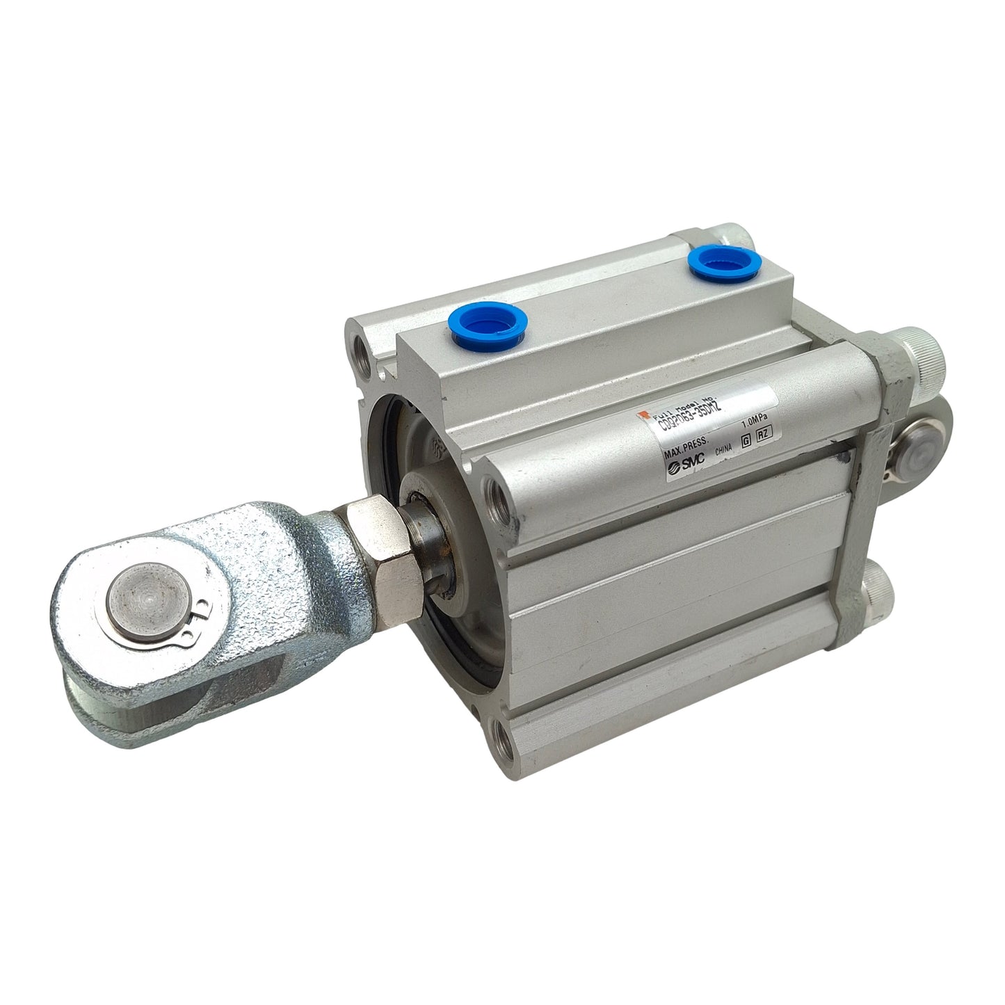 Used SMC CDQ2D63-35DMZ Compact Cylinder, ø63mm Bore, 35mm Stroke, Rc1/4, 1.0MPa