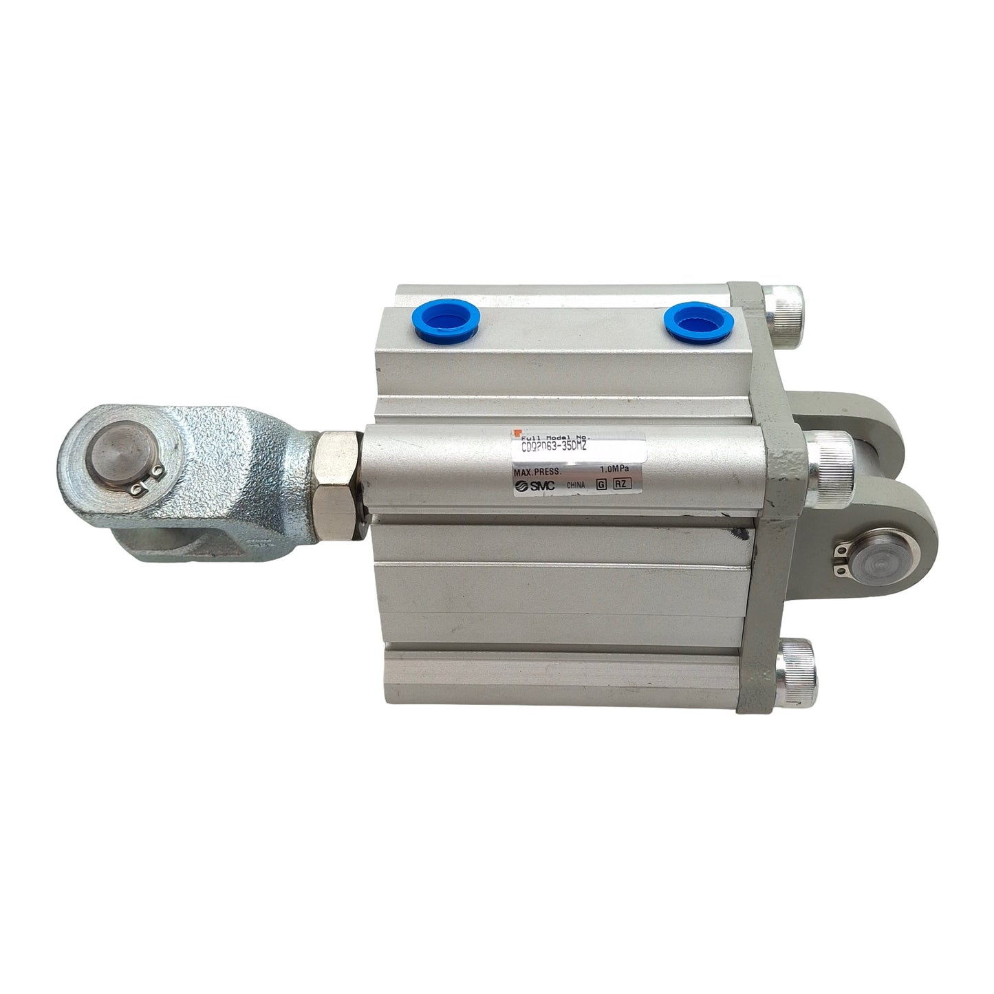 Used SMC CDQ2D63-35DMZ Compact Cylinder, ø63mm Bore, 35mm Stroke, Rc1/4, 1.0MPa