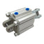 Used SMC CDQ2D63-35DMZ Compact Cylinder, ø63mm Bore, 35mm Stroke, Rc1/4, 1.0MPa