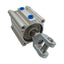 Used SMC CDQ2D63-35DMZ Compact Cylinder, ø63mm Bore, 35mm Stroke, Rc1/4, 1.0MPa