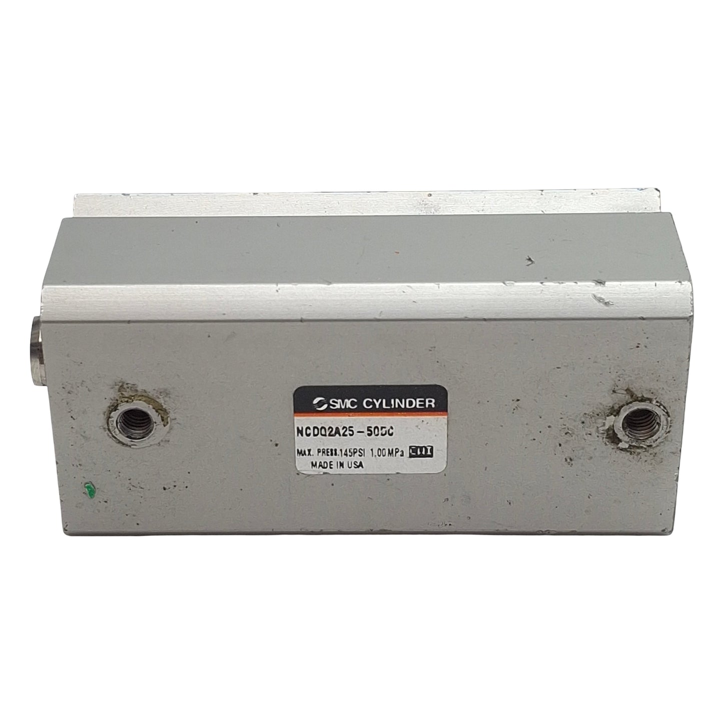 Used SMC NCDQ2A25-50DC Compact Cylinder, ø25mm Bore, 50mm Stroke, M5 x 0.8, 1.0MPa