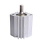 Used SMC CDQ2A20-15DMZ Pneumatic Cylinder ø20mm Bore, 15mm Stroke, M5 x 0.8 Ports