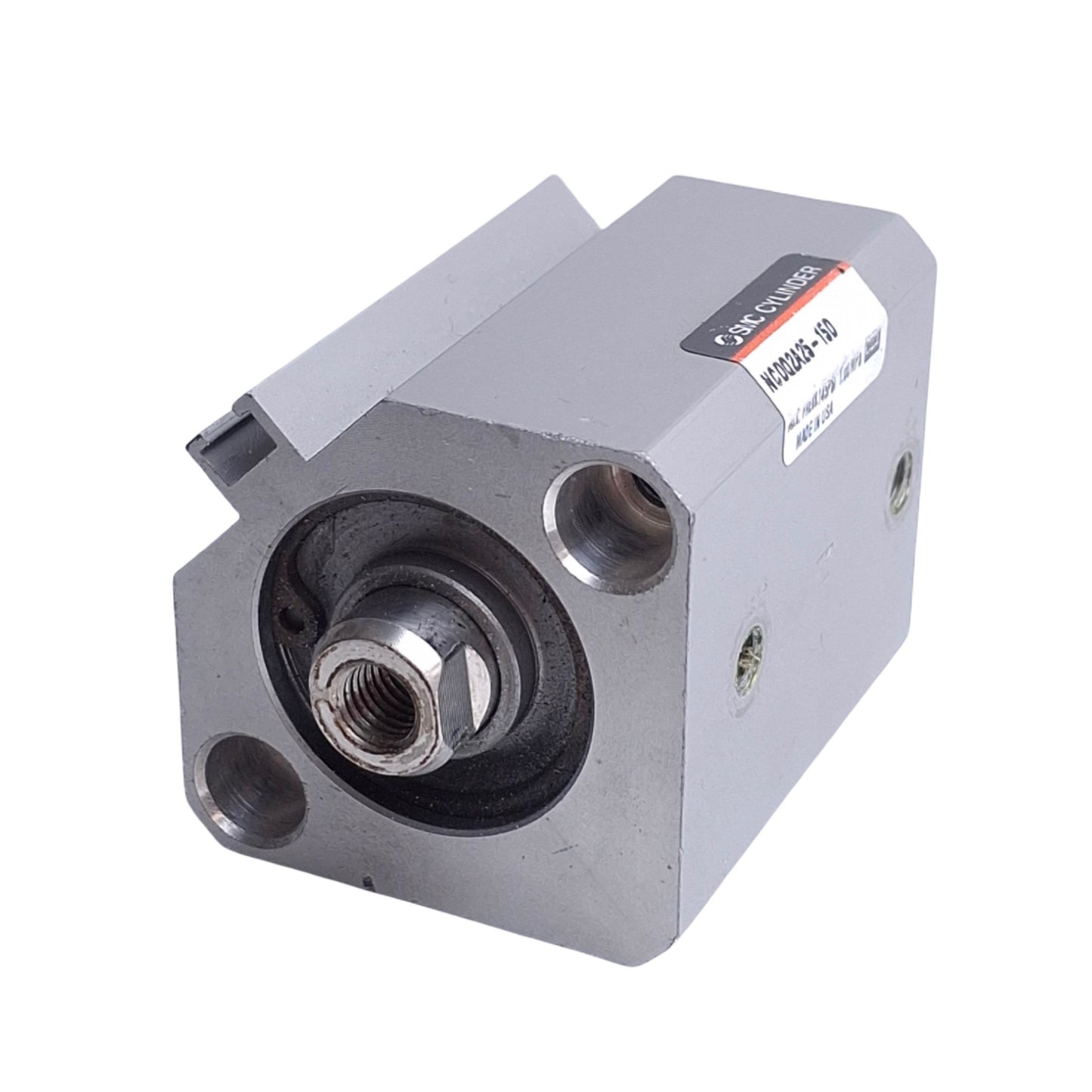 Used SMC NCDQ2A25-15D Pneumatic Cylinder, ø25mm Bore, 15mm Stroke, M5 x 0.8 Ports
