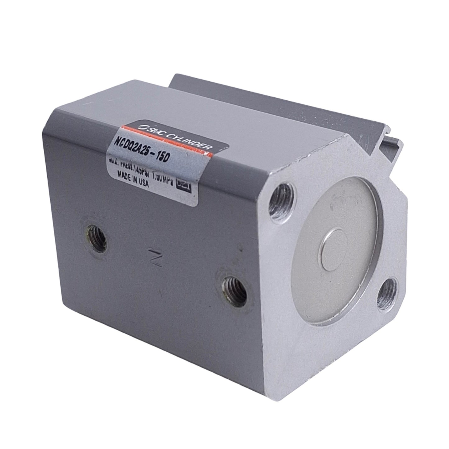 Used SMC NCDQ2A25-15D Pneumatic Cylinder, ø25mm Bore, 15mm Stroke, M5 x 0.8 Ports