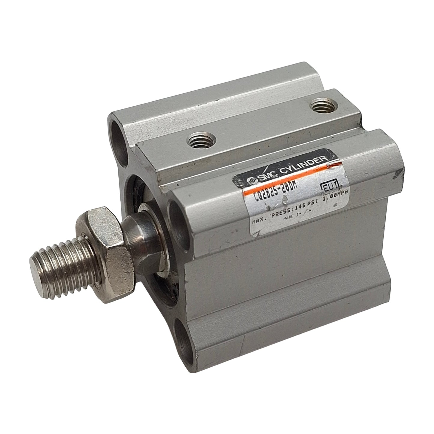 Used SMC CQ2B25-20DM Compact Cylinder, ø25mm Bore, 20mm Stroke, M5 x 0.8, 1.0MPa