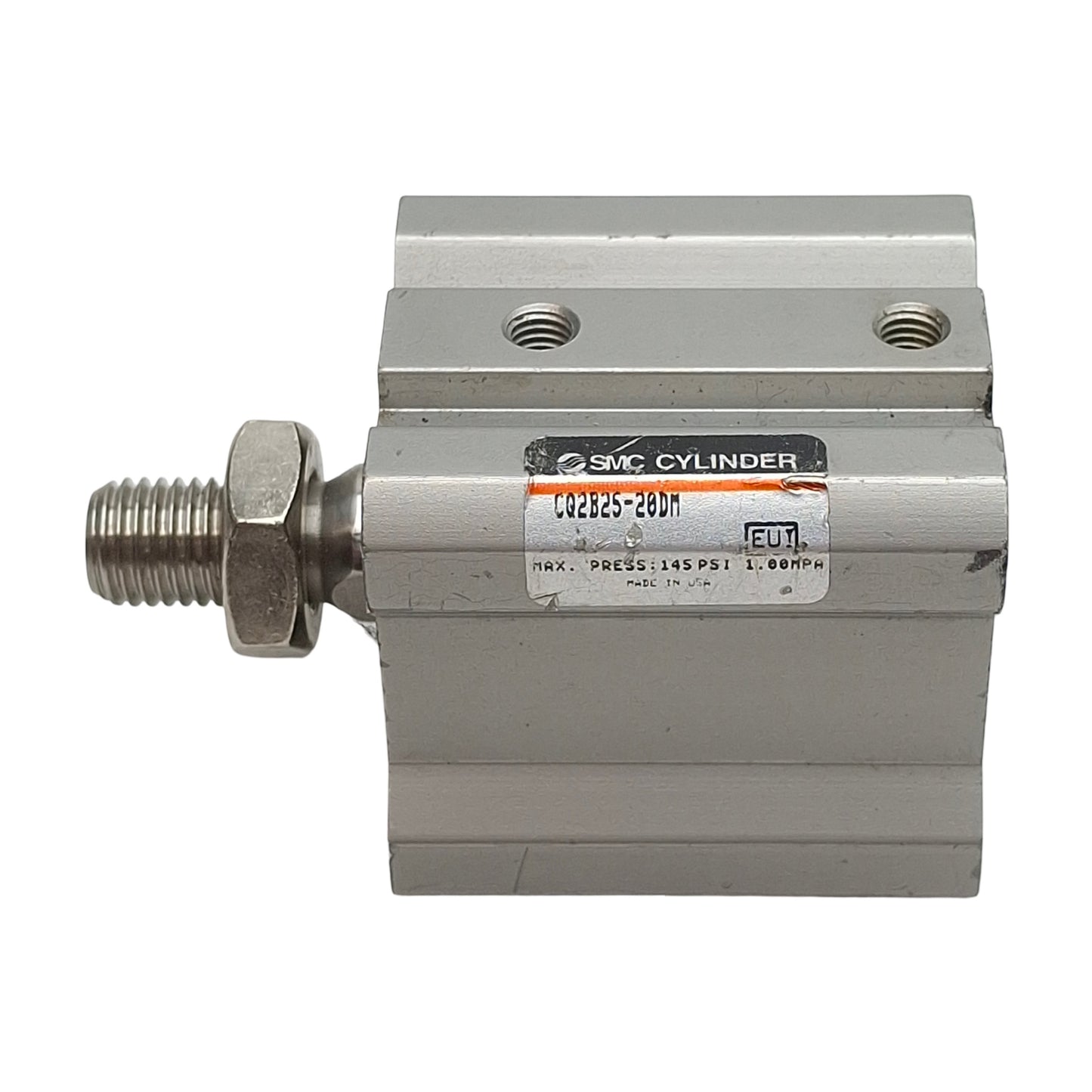 Used SMC CQ2B25-20DM Compact Cylinder, ø25mm Bore, 20mm Stroke, M5 x 0.8, 1.0MPa