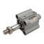 Used SMC CQ2B25-20DM Compact Cylinder, ø25mm Bore, 20mm Stroke, M5 x 0.8, 1.0MPa