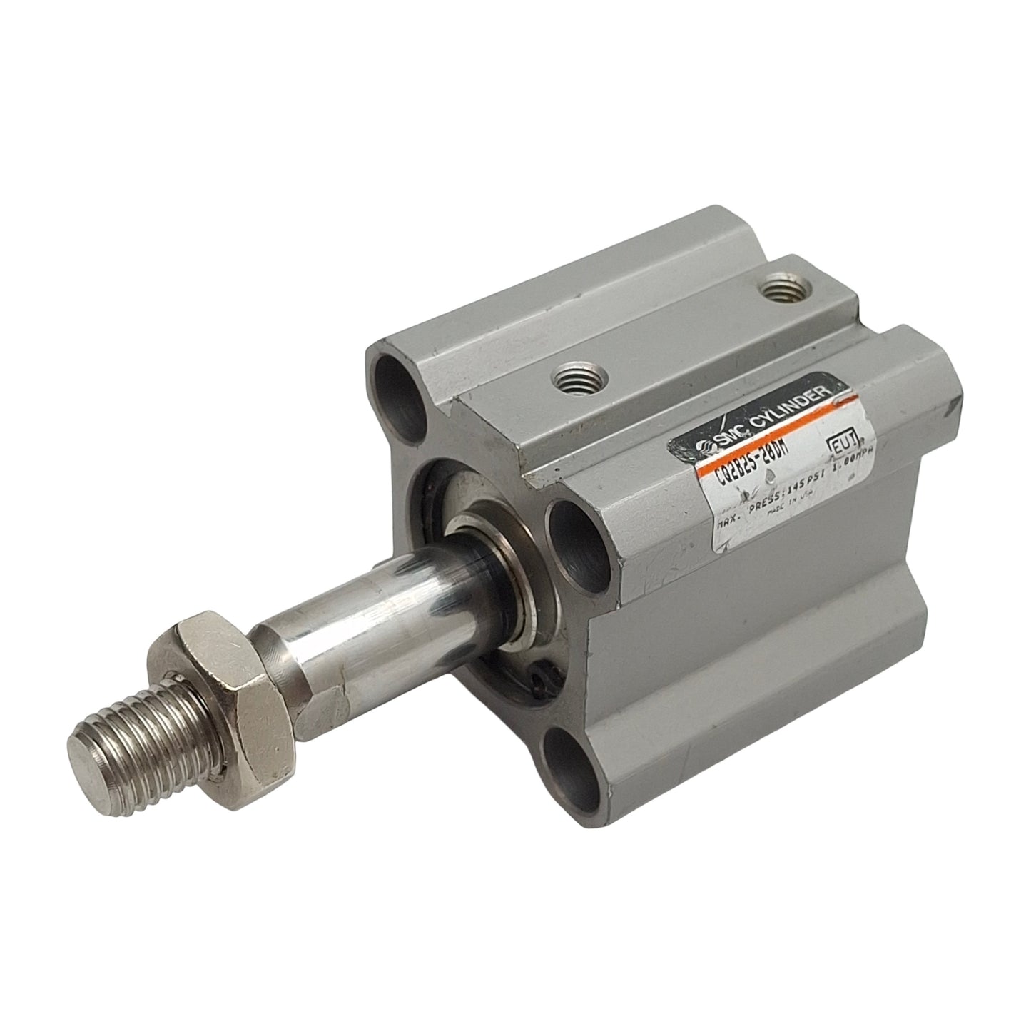 Used SMC CQ2B25-20DM Compact Cylinder, ø25mm Bore, 20mm Stroke, M5 x 0.8, 1.0MPa