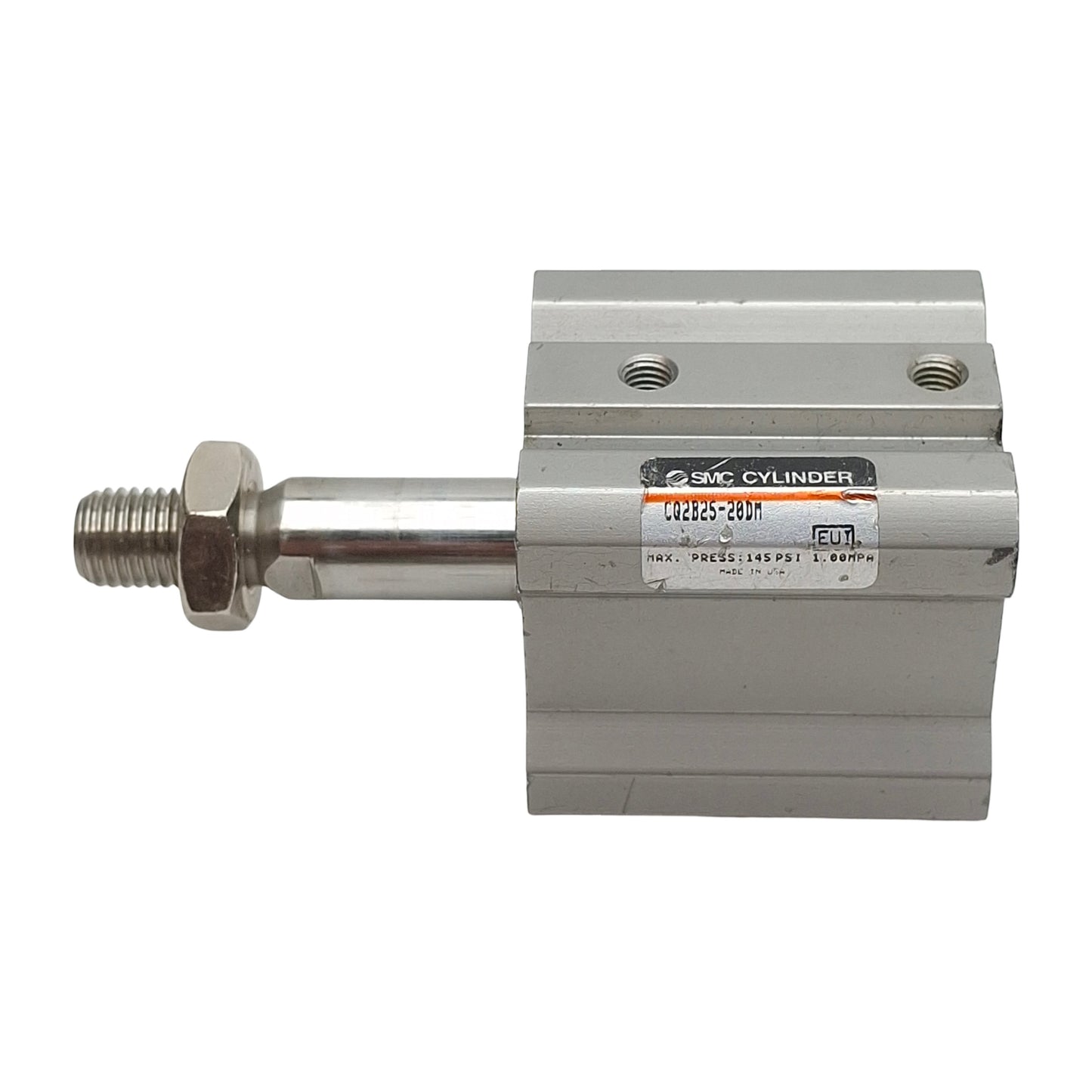 Used SMC CQ2B25-20DM Compact Cylinder, ø25mm Bore, 20mm Stroke, M5 x 0.8, 1.0MPa