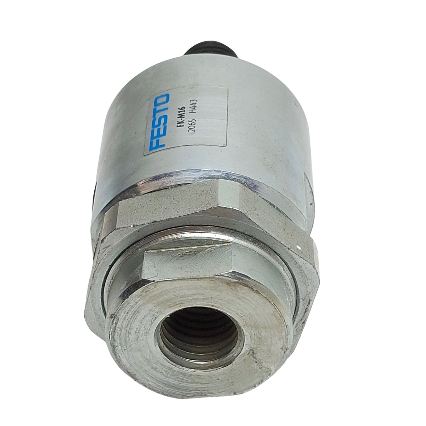 Used Festo FK-M16 2065 Steel Self-Aligning Rod Coupler, M16 Thread, 10000N