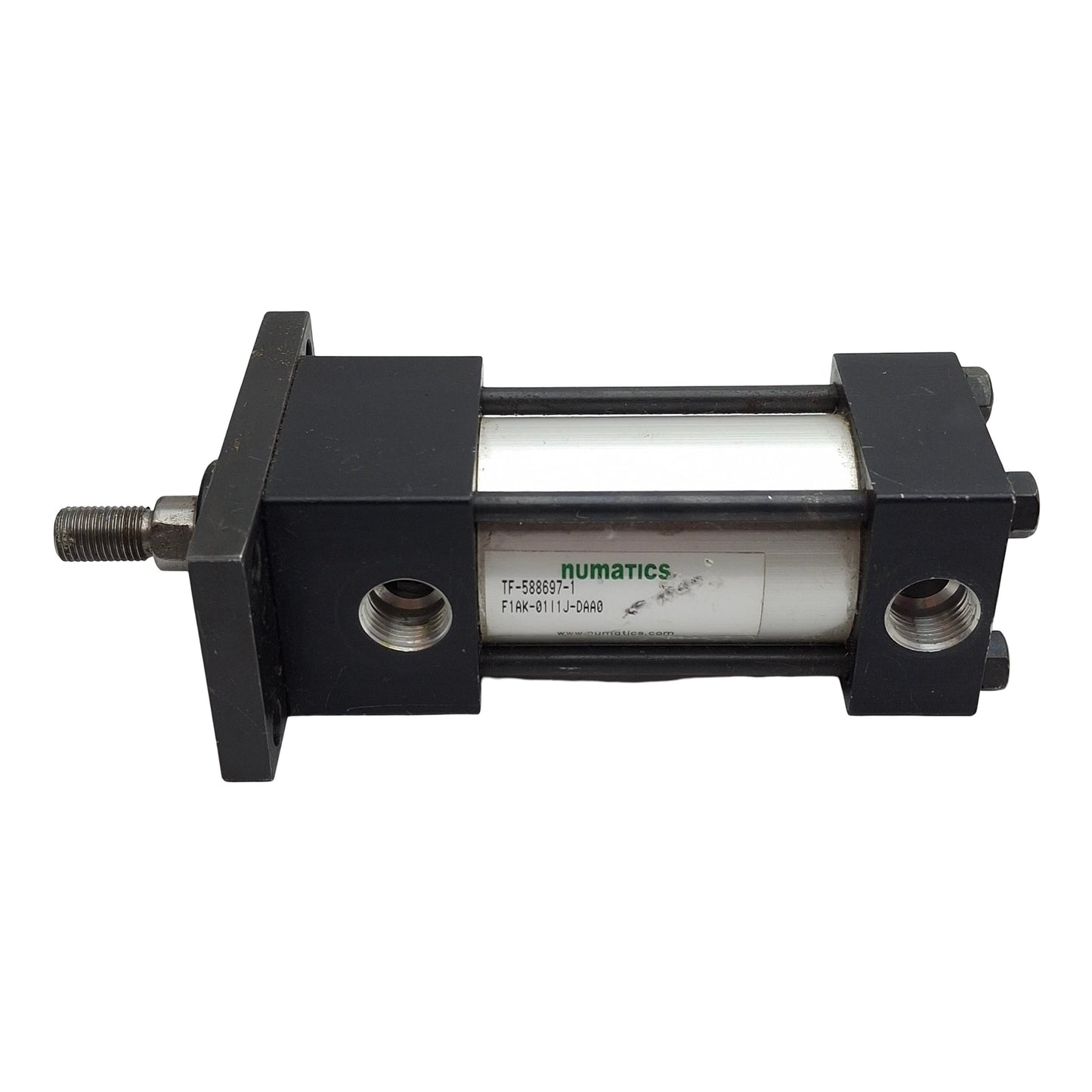 Used Numatics F1AK-01I1J-DAA0 Pneumatic Cylinder ø1-1/2" Bore 1-1/2" Stroke, 3/8" NPT