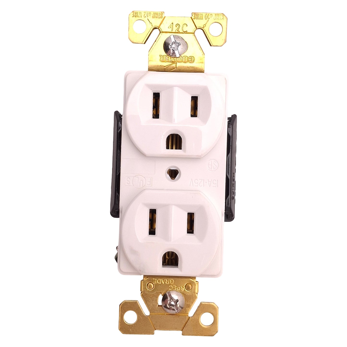 New Lot of 2 Eaton Arrow Hart AH5262W Duplex Receptacle 125V, 15A, NEMA 5-15R