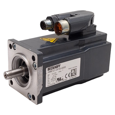 Used Beckhoff AM8121-0F00-0000 Servo Motor 0.16kW 48VDC 4A 3000rpm 0.5Nm, 58mm Flange