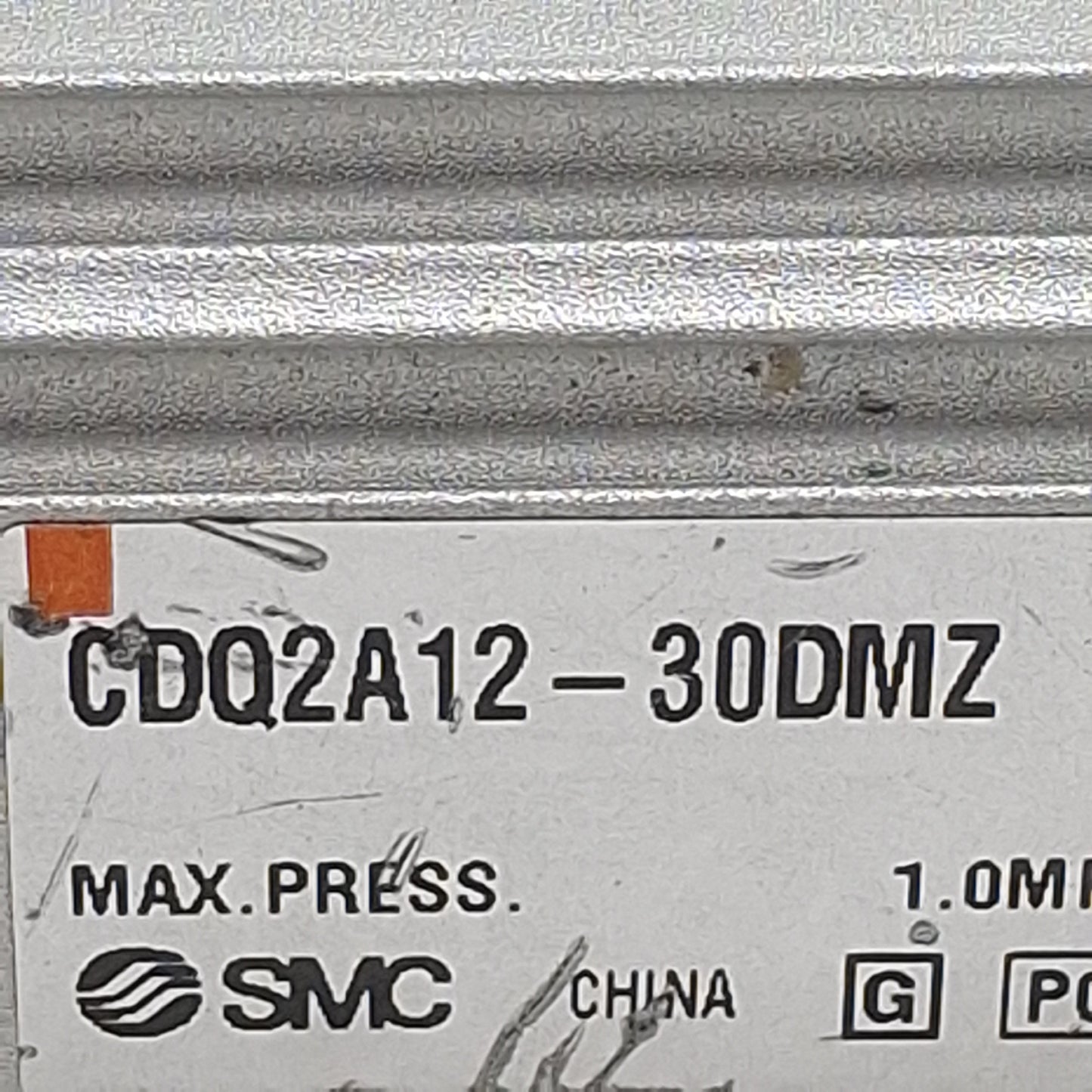 Used SMC CDQ2A12-30DMZ Compact Cylinder, ø12mm Bore, 30mm Stroke, M5 x 0.8, 1.0MPa