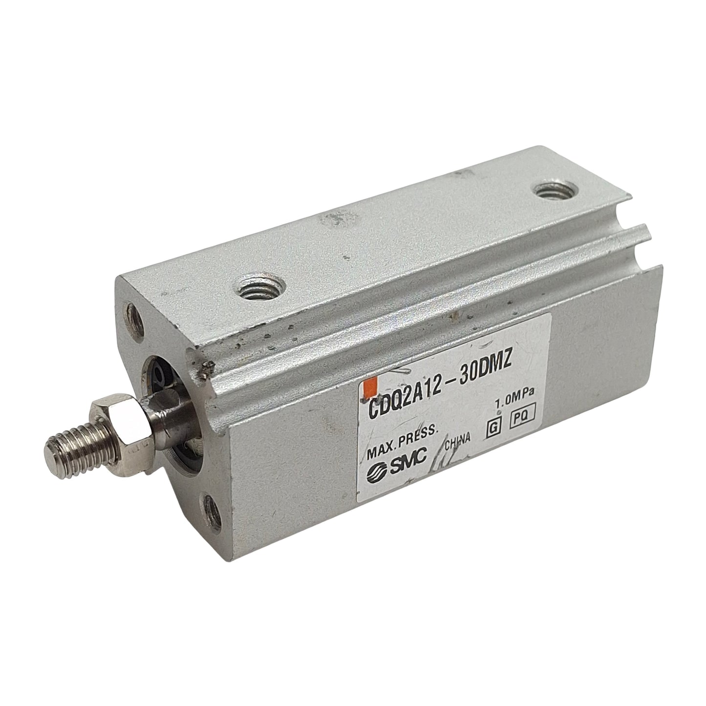 Used SMC CDQ2A12-30DMZ Compact Cylinder, ø12mm Bore, 30mm Stroke, M5 x 0.8, 1.0MPa