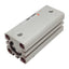 Used SMC CQSB16-35DC-X691 Compact Cylinder, ø16mm Bore, 35mm Stroke, M5 x 0.8, 1.0MPa