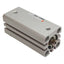 Used SMC CQSB16-35DC-X691 Compact Cylinder, ø16mm Bore, 35mm Stroke, M5 x 0.8, 1.0MPa