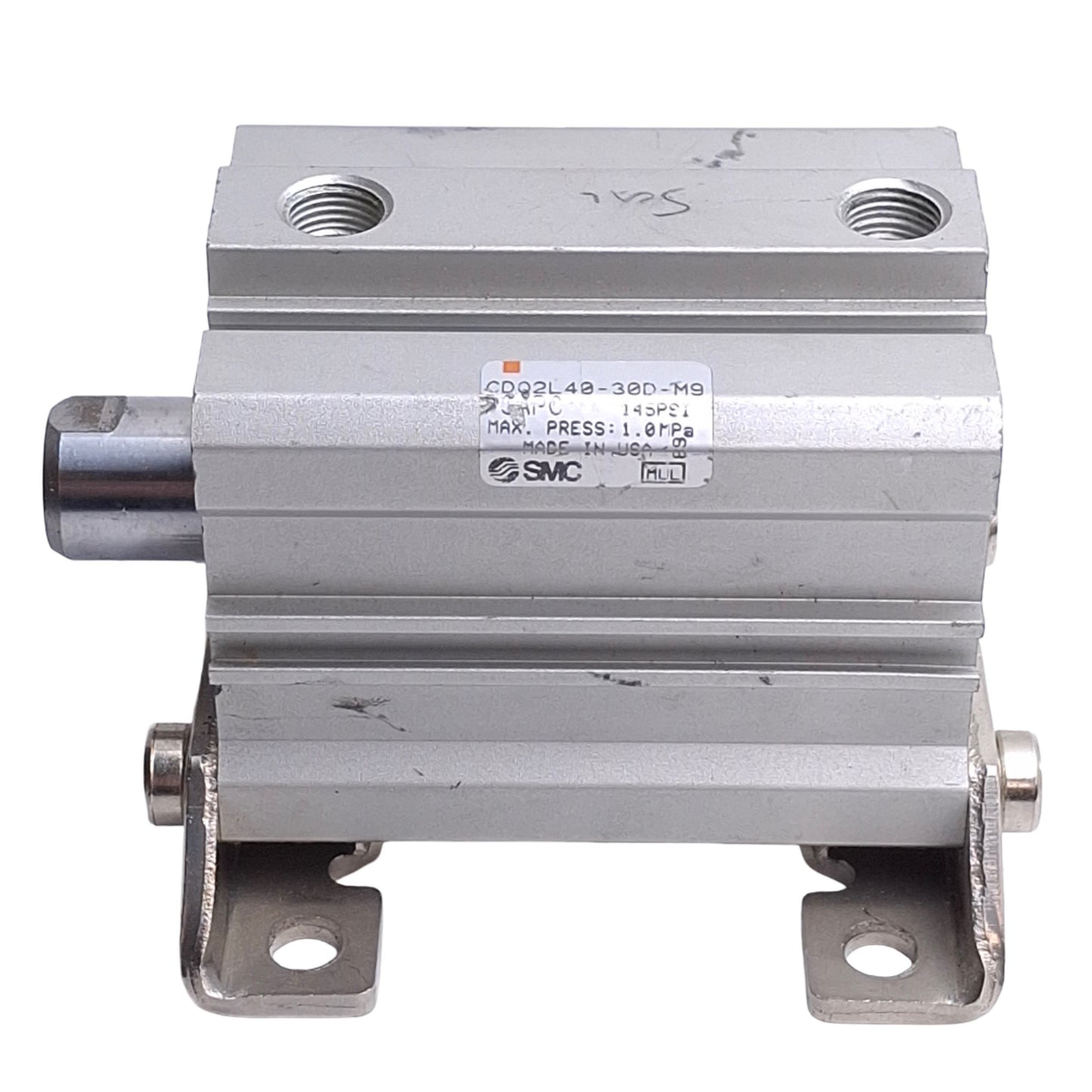 Used SMC CDQ2L40-30D Pneumatic Cylinder, ø40mm Bore, 30mm Stroke, 1/8in NPT