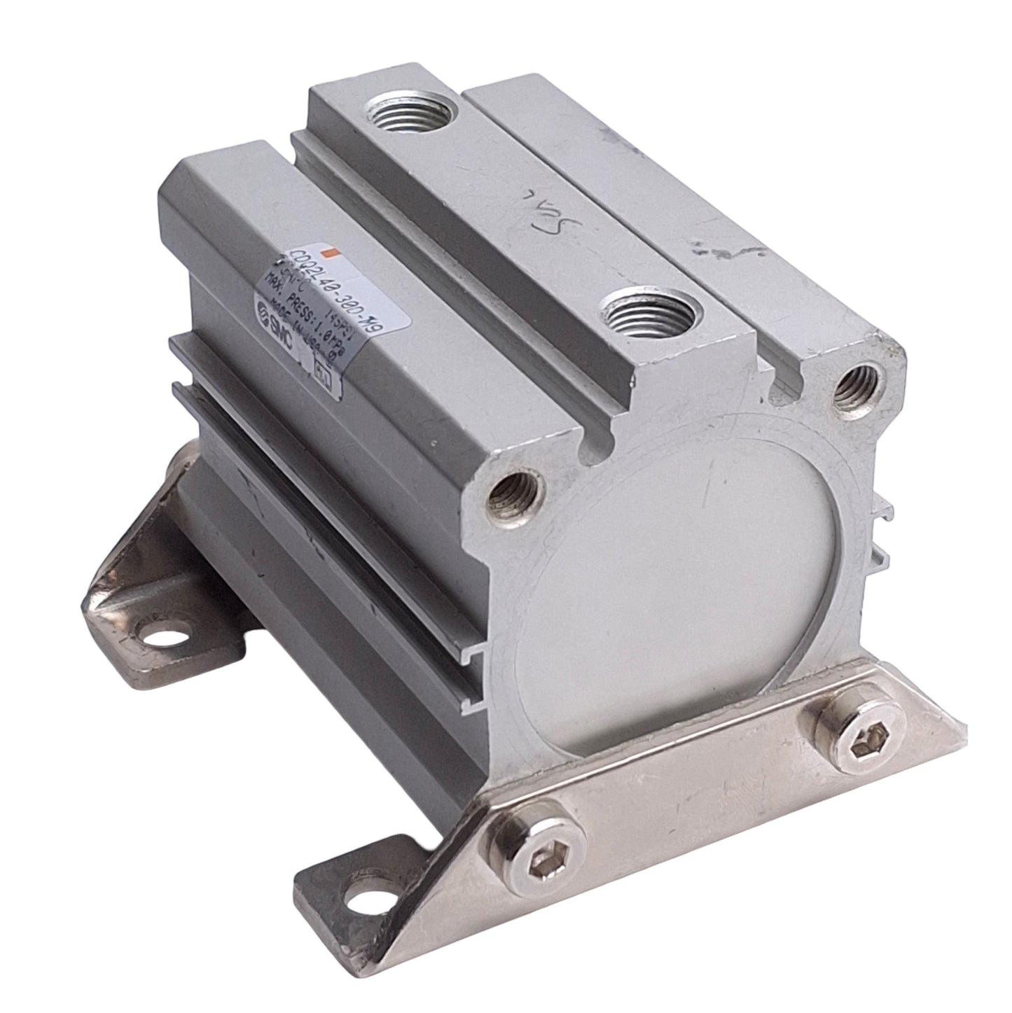 Used SMC CDQ2L40-30D Pneumatic Cylinder, ø40mm Bore, 30mm Stroke, 1/8in NPT