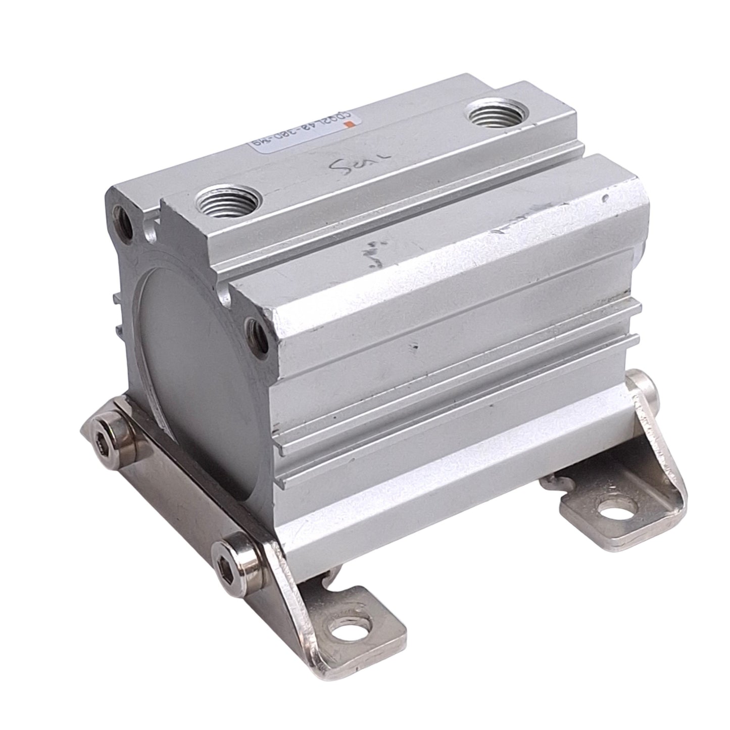 Used SMC CDQ2L40-30D Pneumatic Cylinder, ø40mm Bore, 30mm Stroke, 1/8in NPT