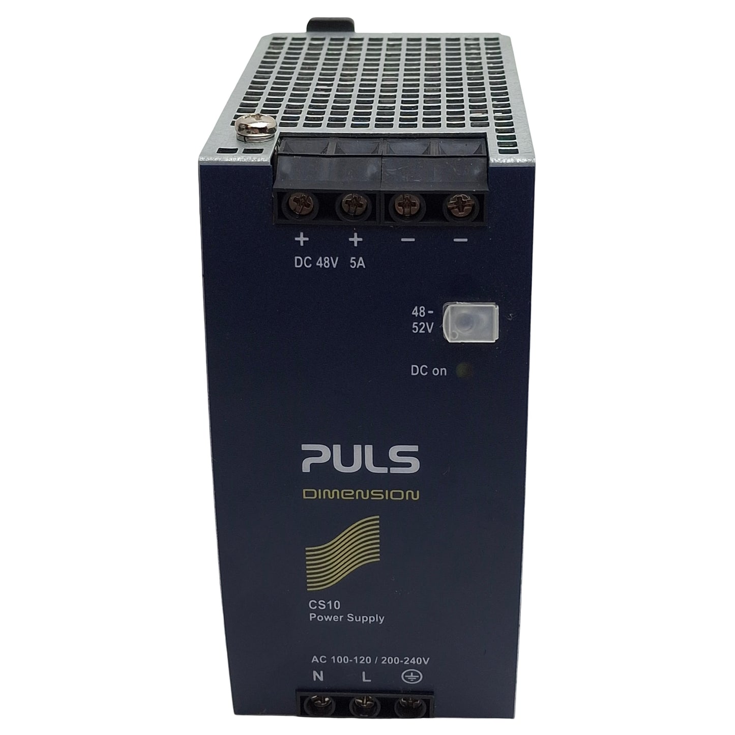 Used Puls CS10.481 Dimension Power Supply, 120/240VAC In, 6/5A 48-52VDC Out, DIN Rail