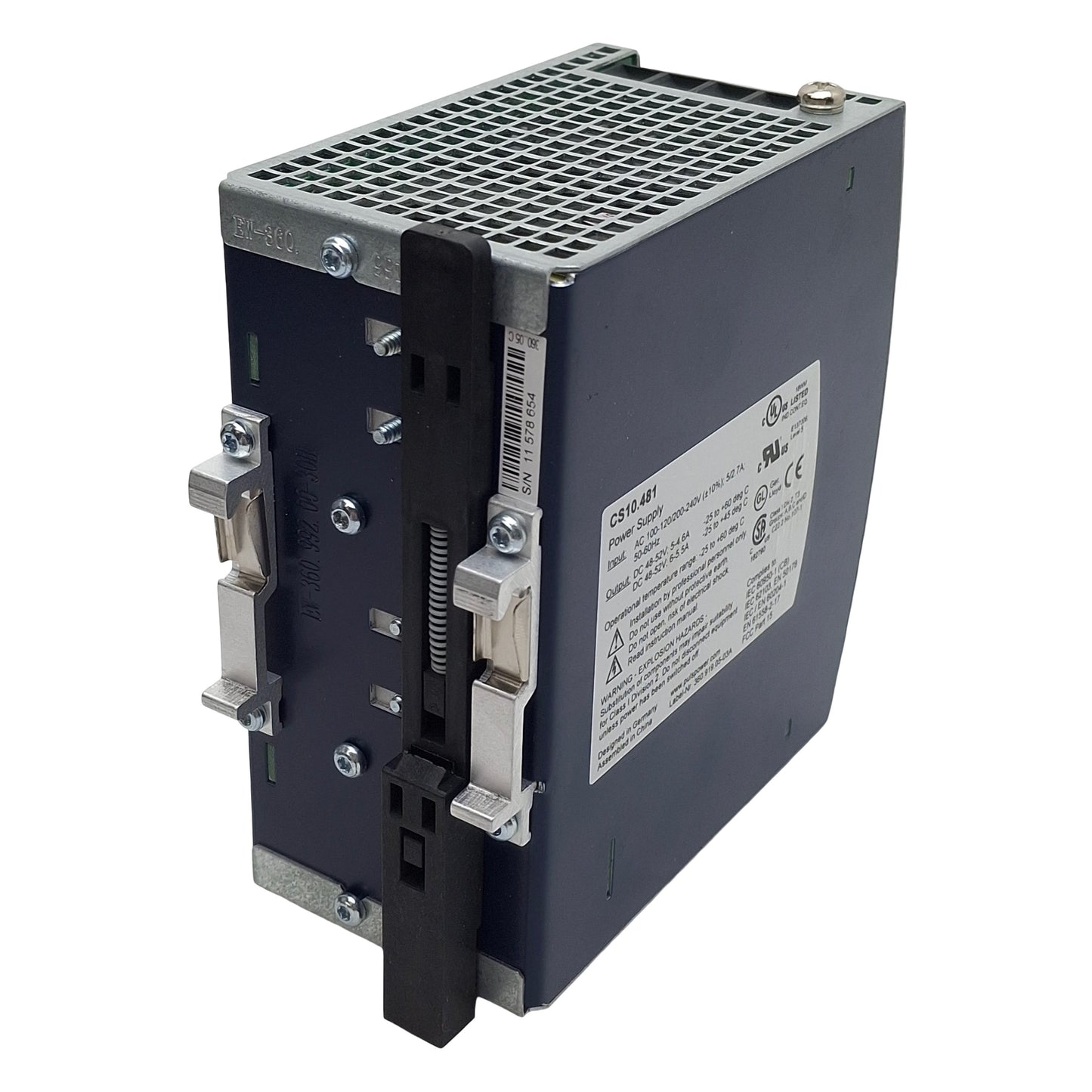 Used Puls CS10.481 Dimension Power Supply, 120/240VAC In, 6/5A 48-52VDC Out, DIN Rail