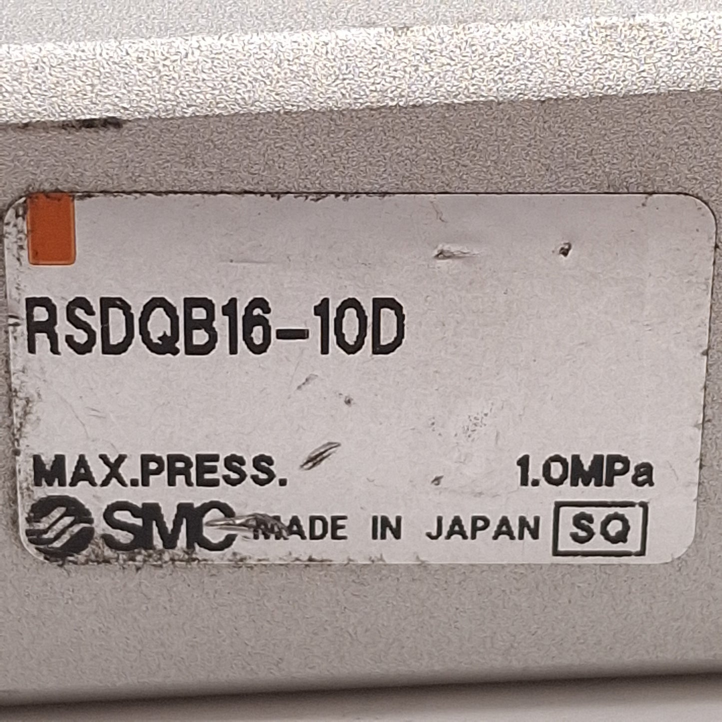 Used SMC RSDQB16-10D Stopper Cylinder, ø16mm Bore, 10mm Stroke, 1.0MPa, M5x0.8 Ports