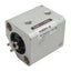 Used SMC NCDQ2B16-5D Compact Cylinder, ø16mm Bore, 5mm Stroke, M5 x 0.8, 1.0MPa