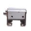 Used SMC CDQ2L20-15DZ Pneumatic Cylinder ø20mm Bore, 15mm Stroke, Foot Mount, 1.0MPa