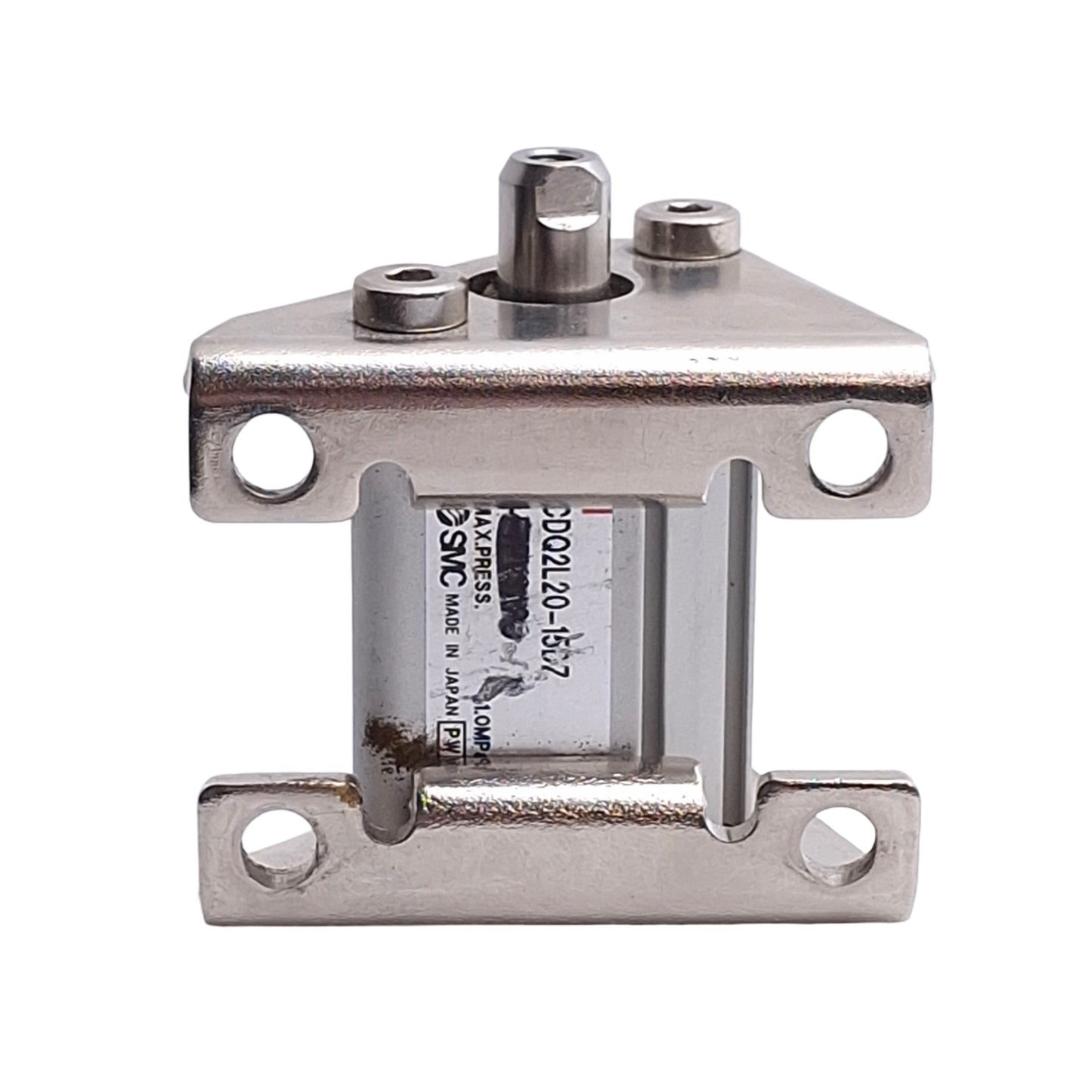 Used SMC CDQ2L20-15DZ Pneumatic Cylinder ø20mm Bore, 15mm Stroke, Foot Mount, 1.0MPa