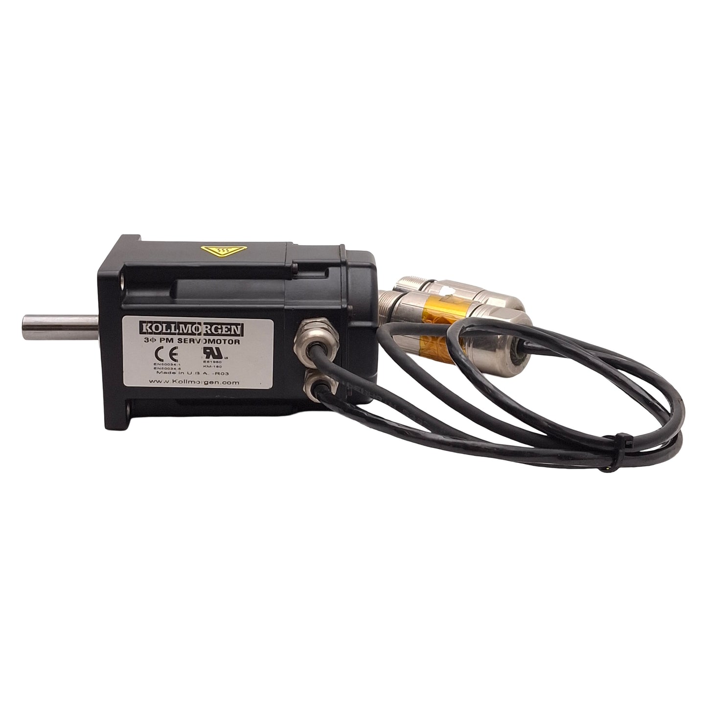 Used Kollmorgen AKM21C-BNCNAA00 Servo Motor, 0.32kW 3Ø 240VAC 1.58A, 8000rpm, NEMA 23