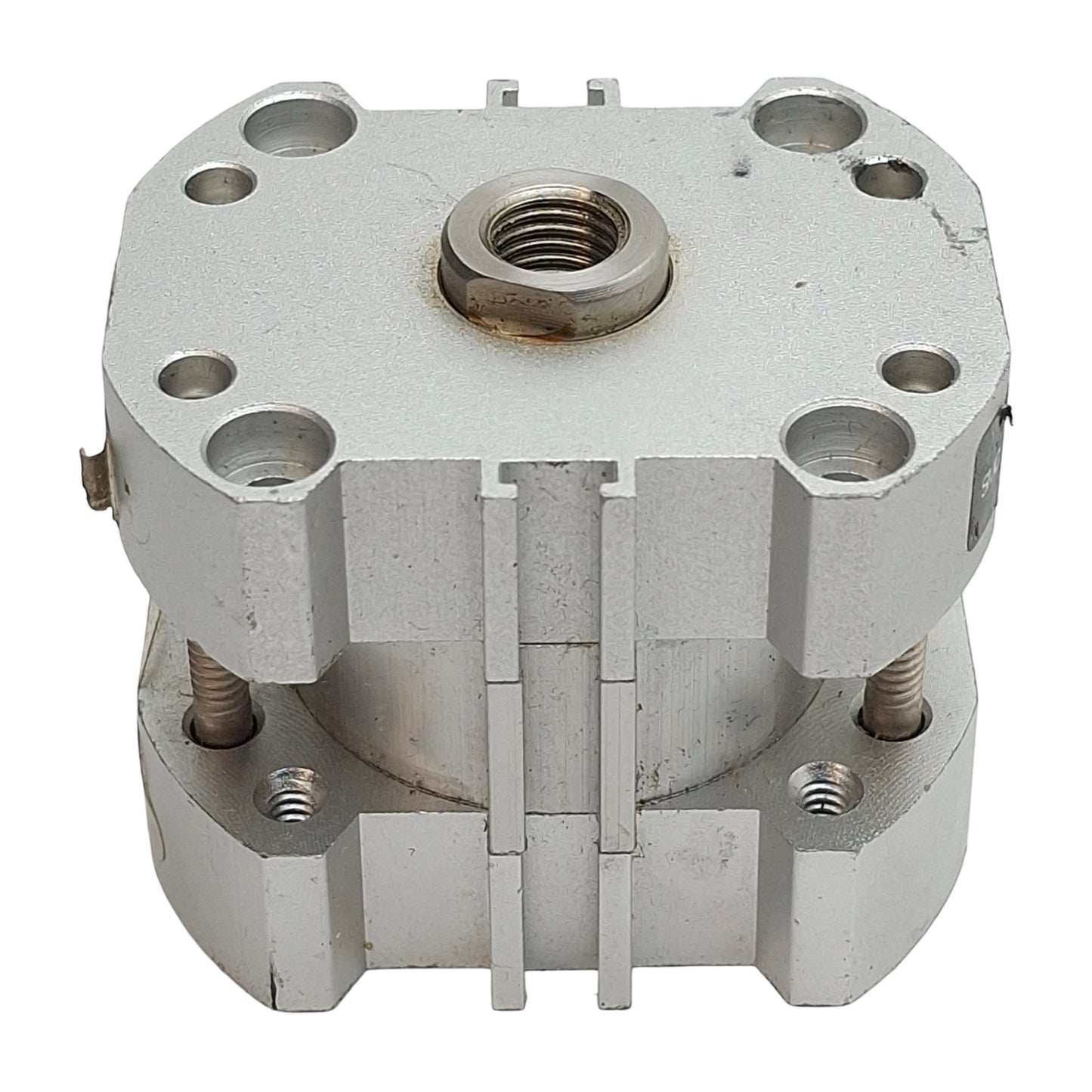 Used SMC NCDQ7A106-025D Compact Cylinder ø1-1/16" Bore, 1/2" Stroke, 1/8" NPT 200psi