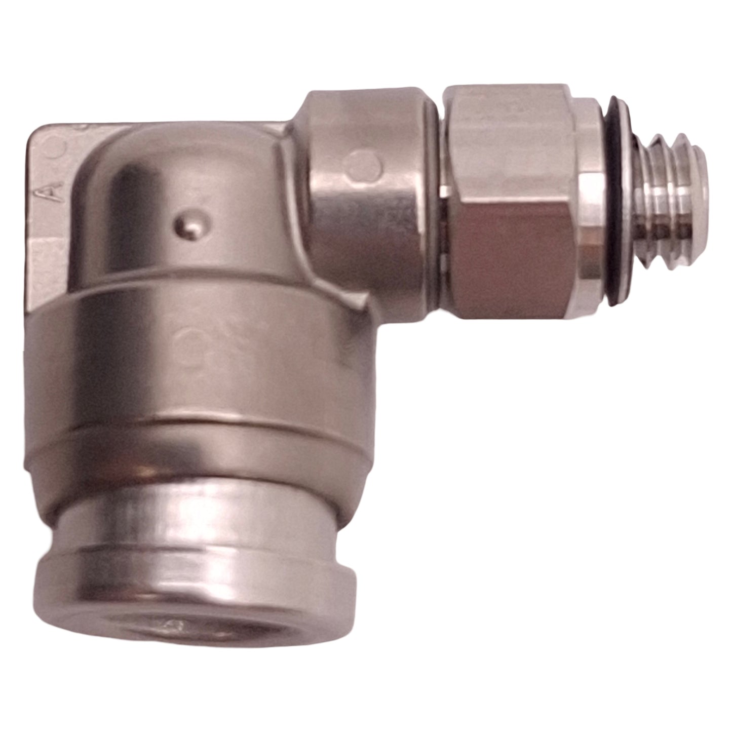 New Lot of 2 SMC KQG2L07-32 Push-Fit Elbow Fitting ø1/4" Tube OD, 10-32UNF Thread