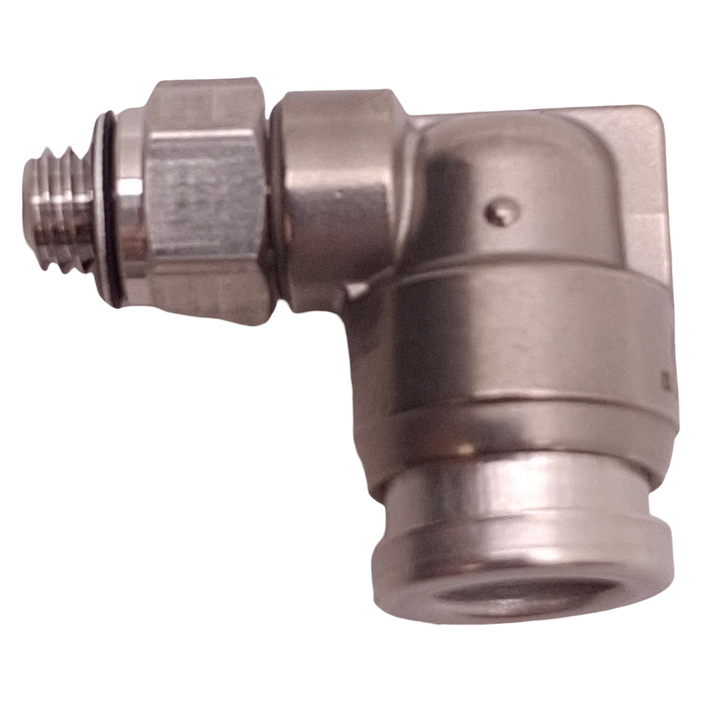 New Lot of 2 SMC KQG2L07-32 Push-Fit Elbow Fitting ø1/4" Tube OD, 10-32UNF Thread