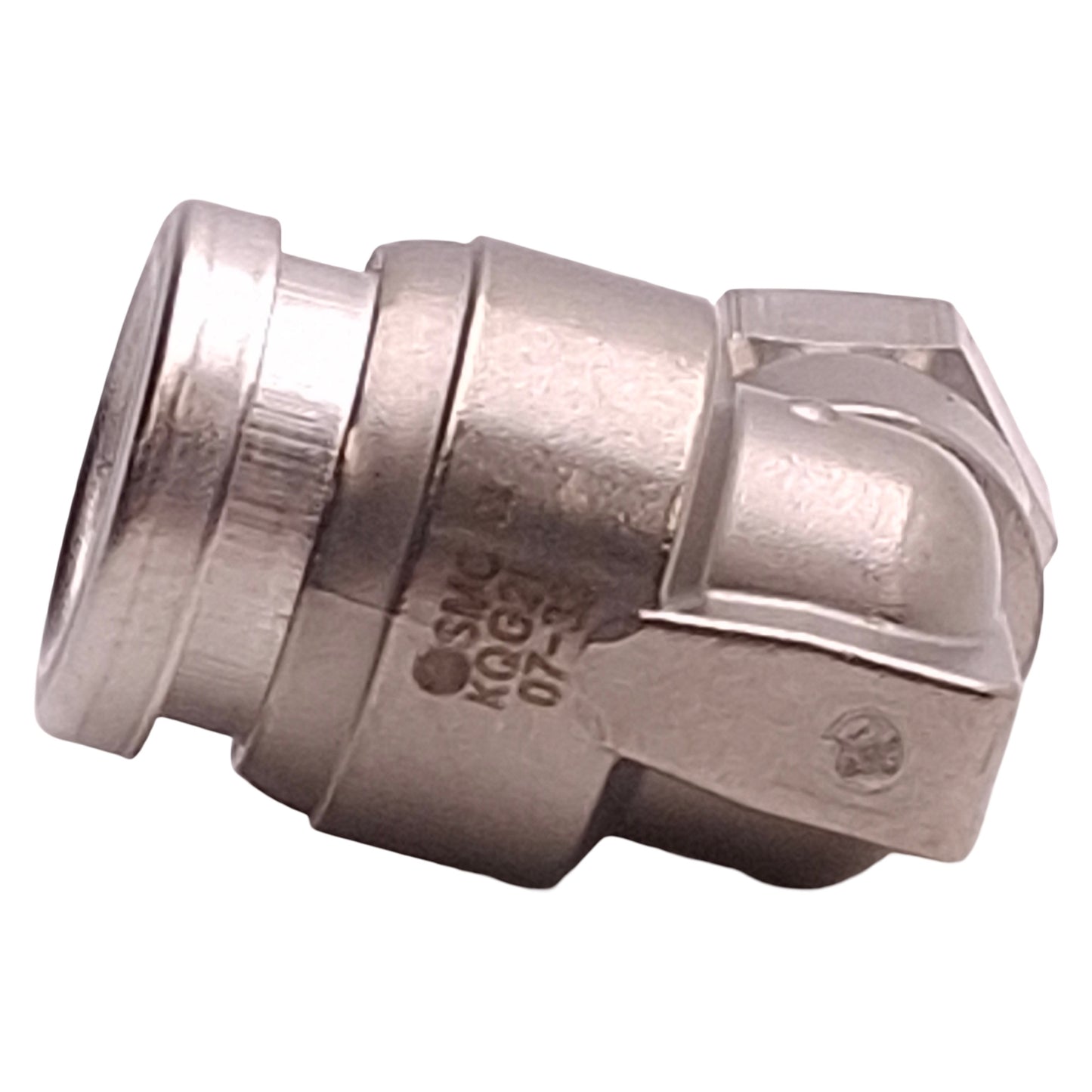 New Lot of 2 SMC KQG2L07-32 Push-Fit Elbow Fitting ø1/4" Tube OD, 10-32UNF Thread