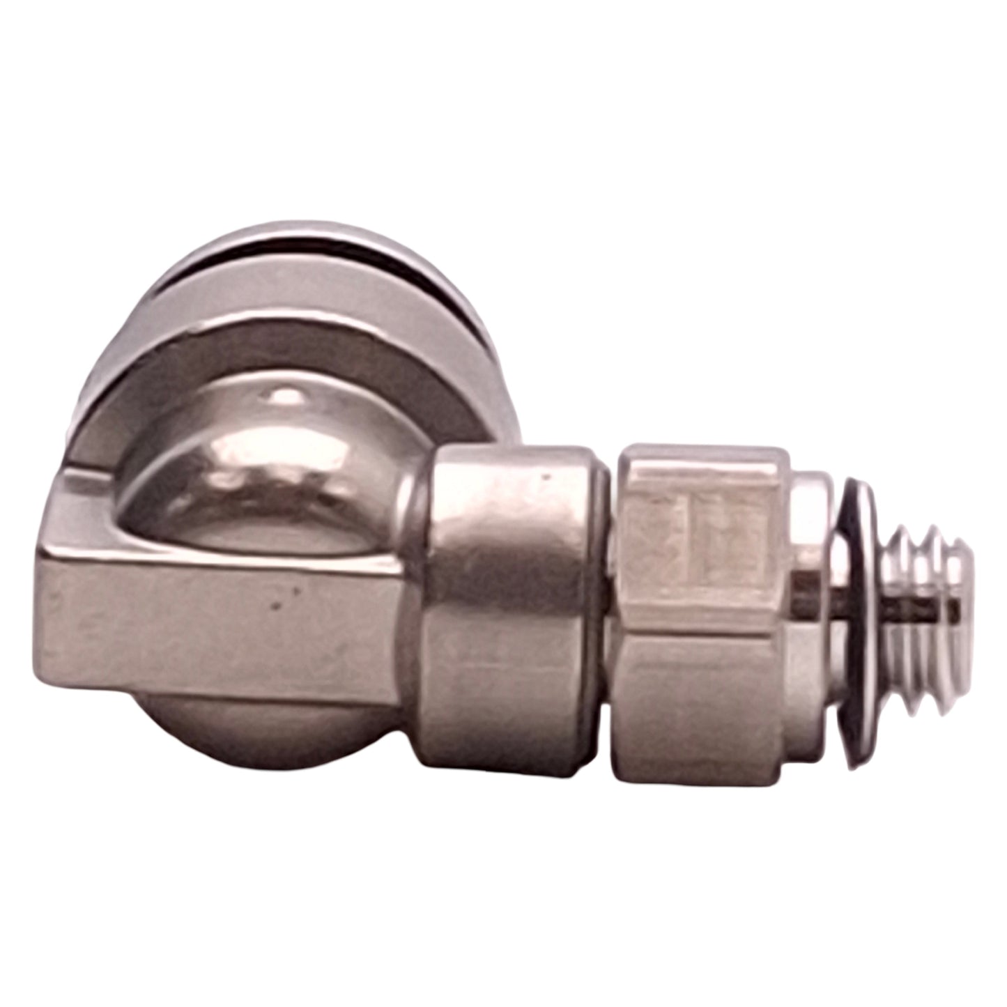 New Lot of 2 SMC KQG2L07-32 Push-Fit Elbow Fitting ø1/4" Tube OD, 10-32UNF Thread