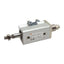 Used SMC CDQ2A16-15DM-XC8 Pneumatic Cylinder, ø16mm Bore, 15mm Stroke, M5x0.8, 1.0MPa