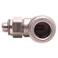 Used Lot of 3 SMC KQG2L07-32 Push-Fit Elbow Fitting ø1/4" Tube OD, 10-32UNF Thread