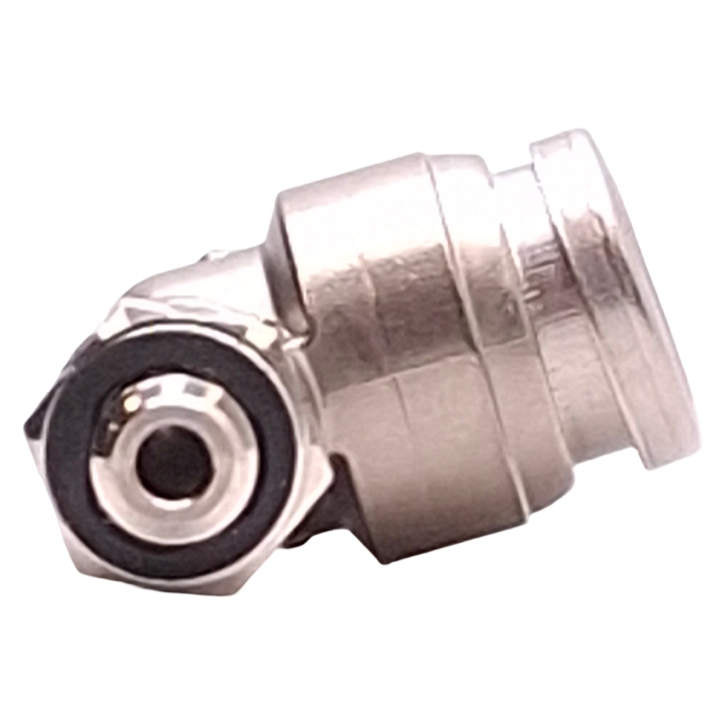 Used Lot of 3 SMC KQG2L07-32 Push-Fit Elbow Fitting ø1/4" Tube OD, 10-32UNF Thread