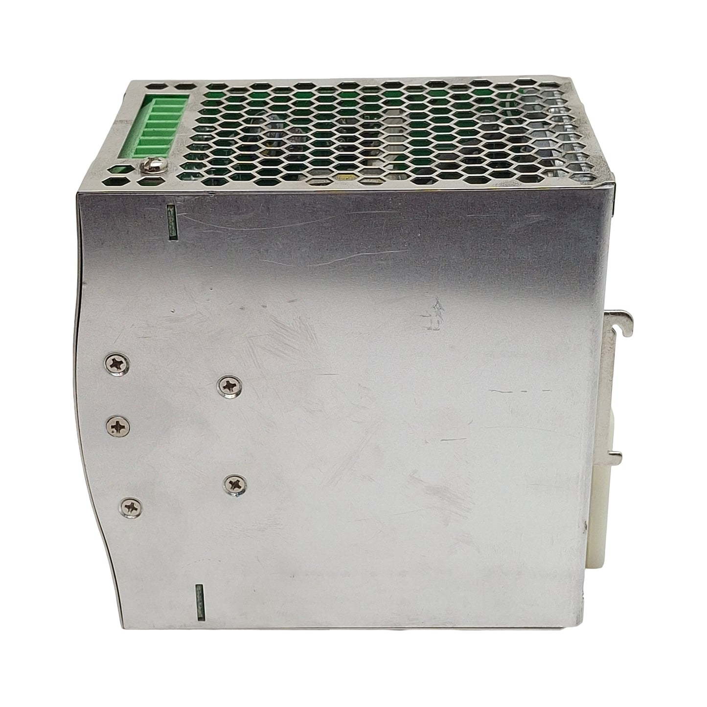 Used Mean Well SDR-480-48 Power Supply, 100-240VAC In, 10A 48VDC Out, DIN Rail