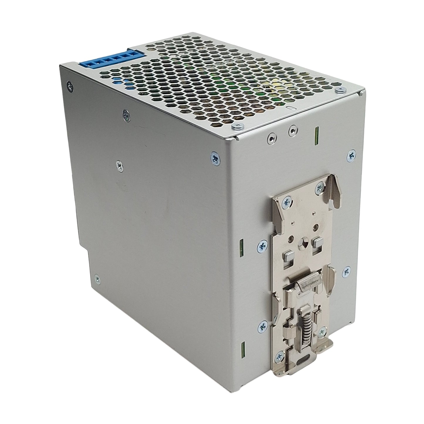 Used Delta DRP-24V480W1CAN Power Supply, 100-240VAC In, 20A 24VDC 480W Out, DIN Rail