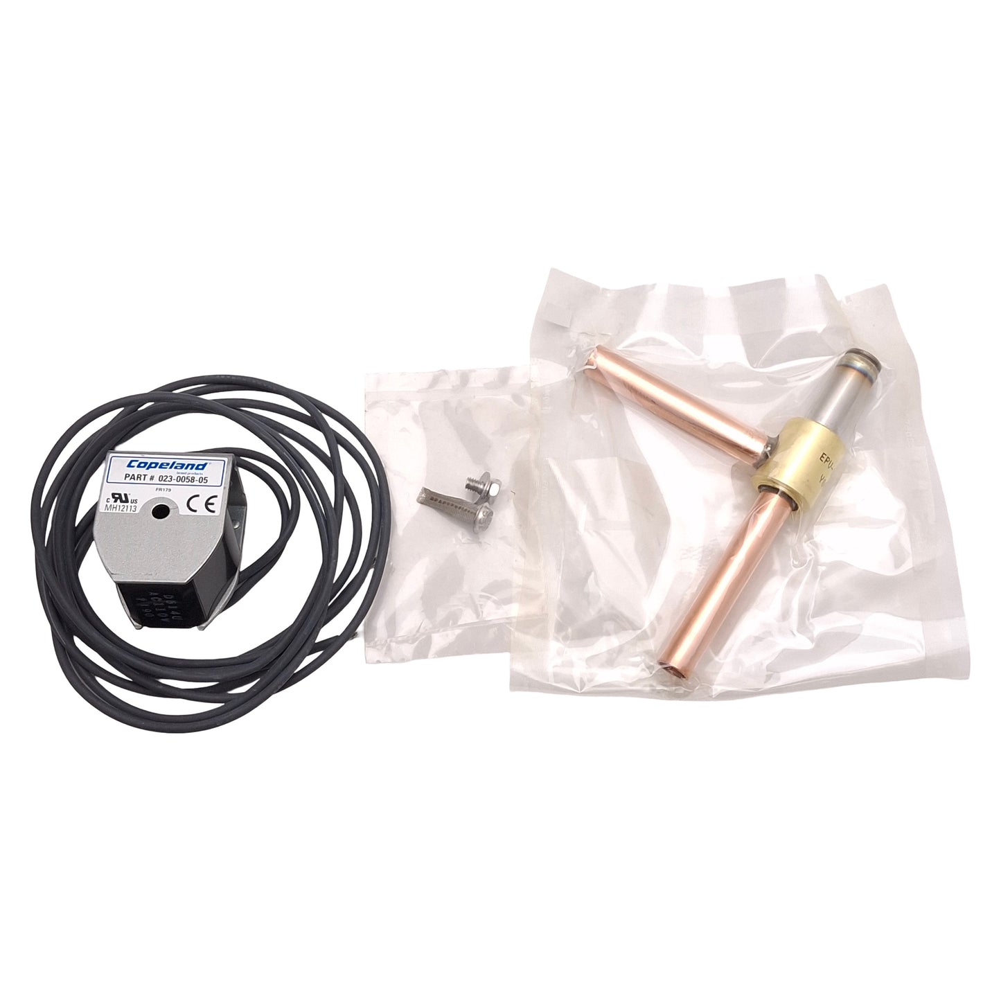 Used Copeland 998-0328-06 Digital Scroll Valve and Coil Kit, 40in Leads, 110VAC Coil