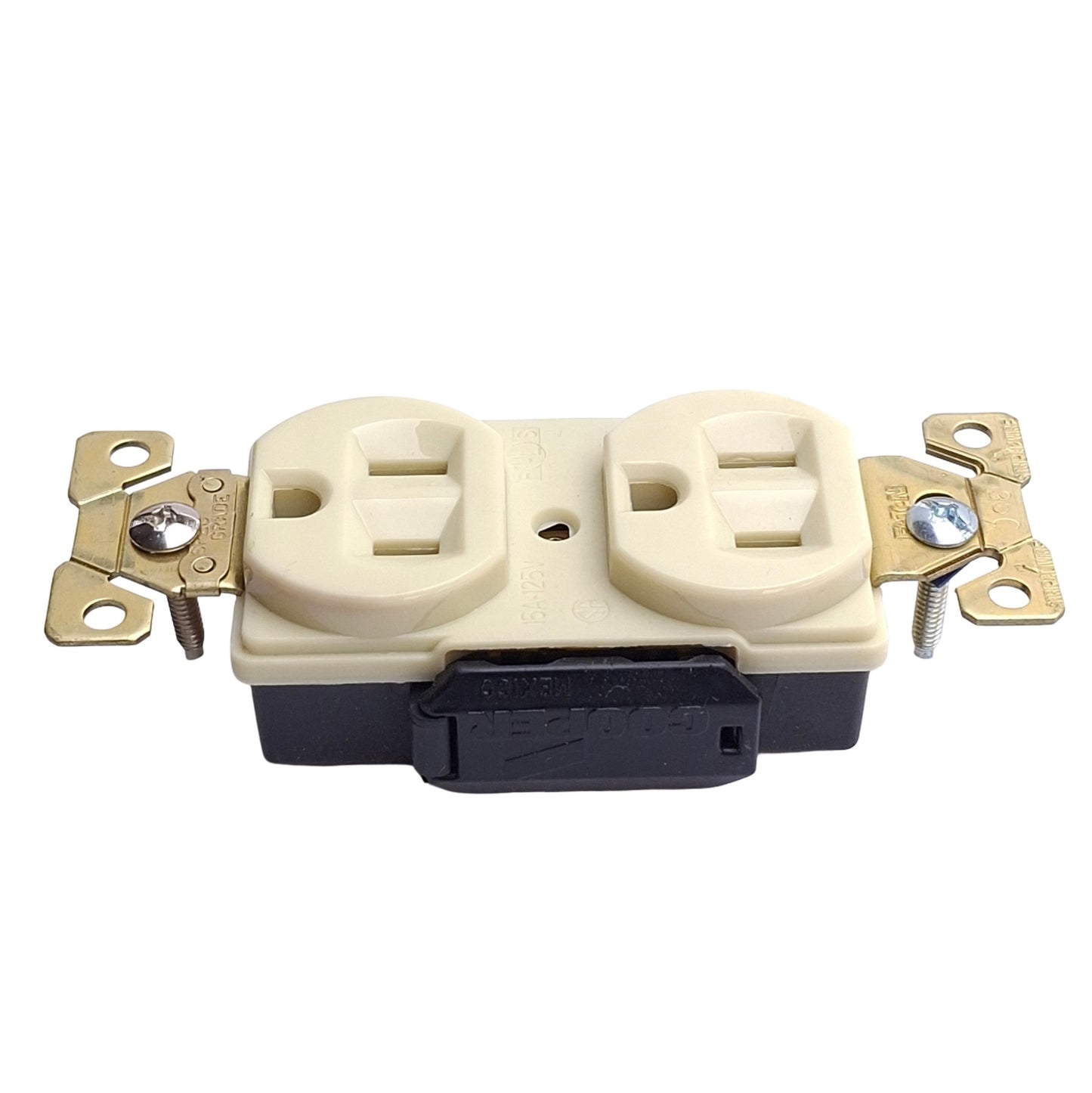 Used Lot of 3 Eaton AH5262V Arrow Hart Duplex Receptacle, Ivory, 125V 15A, 15-5R