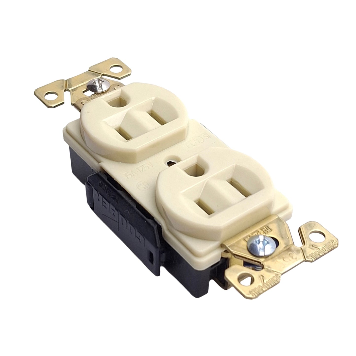 Used Lot of 3 Eaton AH5262V Arrow Hart Duplex Receptacle, Ivory, 125V 15A, 15-5R