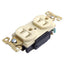 Used Lot of 3 Eaton AH5262V Arrow Hart Duplex Receptacle, Ivory, 125V 15A, 15-5R